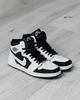 Кросівки чоловічі NK Jordan Retro 1 Hight 41 (26 см) White Black (арт 1314) - зображення 7