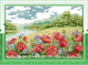 Набір для вишивання за нанесеною на канву схемою "Poppy garden". AIDA 14CT printed 72*52 см - зображення 2