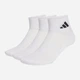Набор женских носков коротких хлопковых Adidas JZ0523 37-39 3 пары Белый (4068821187528) - изображение 1
