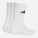 Набор женских носков высоких хлопковых Adidas JZ0530 40-42 3 пары Белый (4068821168152) - изображение 2