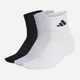 Набор женских носков высоких хлопковых Adidas KC9614 37-39 3 пары Черный/Серый/Белый (4068821228559) - изображение 1