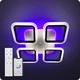 Люстра светодиодная 517 Light 3color с пультом 72Вт Черный (01372) - изображение 6