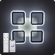 Люстра светодиодная 517 Light 3color с пультом 72Вт Черный (01372) - изображение 7
