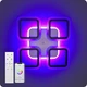 Люстра светодиодная 517 Light 3color с пультом 72Вт Черный (01372) - изображение 11