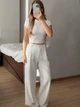 Базовые женские классические брюки белые 42-44 р4942.391 - изображение 7