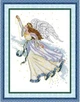 Набір для вишивання за нанесеною на канву схемою "Butterfly Fairy 15". AIDA 14CT printed 19*27 см - зображення 1