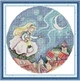 Набір для вишивання за нанесеною на канву схемою "Night Elf". AIDA 14CT printed 33*33 см - зображення 1