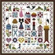 Набор для вышивания по нанесённой на канву схеме "Mending and sewing". AIDA 14CT printed 28*28 см - изображение 1