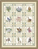 Набор для вышивания по нанесённой на канву схеме "The Twelve Days of Christmas". AIDA 14CT printed, 64*82 см - изображение 1