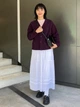 Кардиган женский UNIQLO 428212454 L Фиолетовый (1159852963) - изображение 5