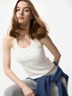Топ женский UNIQLO 588380523 L Белый (1159852924) - изображение 1