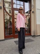 Женский велюровый костюм розового цвета 36579 One Size - изображение 7