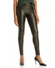 Леггинсы женские AQUA Faux Leather Leggings Olive (S) - изображение 1