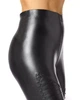Леггинсы женские HUE Faux Leather Coated Moto High Rise Leggings Black (M) - изображение 3