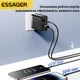 Блок для зарядки Essager 65Вт GaN Type-C і USB швидка зарядка для телефону PD, QC3.0 - зображення 3