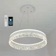 Керована світлодіодна люстра Esllse STELLA ICE 80W R-APP-500x1200- WHITE/CLEAR-220-IP20 - зображення 5