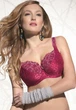 Комплект жіночої білизни Kris line Nancy 70F бордовий - изображение 2