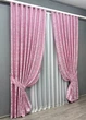 Комплект готових штор VR-Textil Жакард Вензель № 476ш Рожевий 150х290 см 2 шт (30-832) - зображення 3