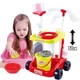 Детский игровой набор для уборки с тележкой шваброй и ведром Smart-Kids Little Helper Маленькая помощница Красный - изображение 1