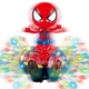 Игрушечная машинка-гироскутер Человек Паук Spider Man светодиодная с музыкальными эффектами игрушка на двух колесах - изображение 4