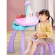 Детский мольберт для рисования с проектором A-toys Projector Art 2 в 1 Игровой столик со стульчиком, 6 проекционных дисков, цифры, буквы Фиолетовый - изображение 3