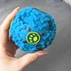 Іграшка для собак DogClub DogBaby М'яч зі звуком та отвором для ласощів 9 см Blue - зображення 4