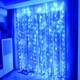 Гірлянда штора водоспад 320LED синій світло 3х2м для прикраси інтер'єру - зображення 1