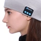 Шапка с Bluetooth наушниками и микрофоном трикотажная гарнитура для зимы цвет серый размер one size - изображение 7