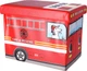 Skrzynia na zabawki Hedo z pufą Wóz strażacki (5904041123559) - obraz 2