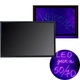 Флуоресцентна Лід дошка 50x70 Shiny FLUORECENT BOARD з фломастером і серветкою - зображення 1
