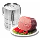Ветчинница UKC Ham press прес-форма з нержавіючої сталі для приготування шинки, на 1.5 л - зображення 1