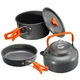 Походный набор посуды кастрюля чайник сковорода для туризма Cooking Set DS-308 - изображение 3