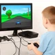 Игровая приставка с 20 встроенными играми стационарная консоль с двумя геймпадами и пистолетом темно-серого цвета - изображение 6