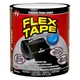 Водонепроникна стрічка Flex Tape 150х10см чорний універсальний ремонтний скотч клейка стрічка для шкіри текстилю 1 рулон - зображення 10