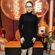 Платье женское вязаное платье гольф под горло рубчик М черное - изображение 7
