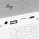 Лампа нічник з бездротовою зарядкою USB висота 228 ширина 180 Bluetooth стовпчик дискошар G2388A колір білий - зображення 4