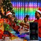 Смарт гірлянда Штора USB 2х2м 400 LED потужність 3.8W напруга 6V кольорова для новорічного оформлення вікна - зображення 5
