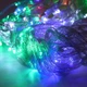 Гирлянда водопад 320LED 3х2м разноцветная для украшения окон с 8 режимами свечения и солнечным питанием - изображение 8