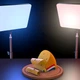 LED лампа для студийного освещения 3000Вт RGB с пультом подвесная прямоугольная 22х15 5см IP44 - изображение 7