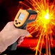 Промышленный инфракрасный термометр AR 360 диапазон -50-400°C цвет Черно-оранжевый для бесконтактного измерения температуры - изображение 7