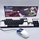 Проводная мембранная клавиатура с подсветкой и RGB мышь USB комплект для ПК и ноутбука XSTRIKE X-1011 черный - изображение 8