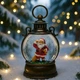 Новогодний светильник ночник Санта Клаус с LED подсветкой высота 25 см питание USB батарейки бронзовый - изображение 8