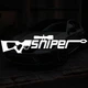 Наклейка на автомобиль на стекло Sniper Logo25*5 см + Монтажная пленка - изображение 2