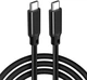 Кабель Lucom Type-C - Type-C 100W (10Gbps) 1 м Black (62.09.8313) - зображення 1
