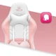 Кресло геймерское компьютерное Hell's Rainbow Pink-White (5904204981125) - изображение 5