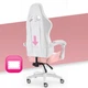 Кресло геймерское компьютерное Hell's Rainbow Pink-White (5904204981125) - изображение 6