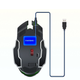 Бездротова ігрова миша, безшумна, оптична 2.4G+Bluetooth-під'єднанням з RGB-підсвіткою DPI 800/1000/1200 чорна Q13B - зображення 4