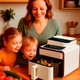 Аэрогриль 4200W 9L без масла Rainberg RB-2313W для приготовления пищи белый - изображение 5