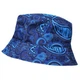 Летняя Панама унисекс Lambretta Paisley Festival Bucket Hat SS1036 Navy синяя - изображение 3