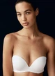 Бюстгальтер балконет невидимка супер push-up со съемными бретелями H&M 75C белый (13710) - изображение 3